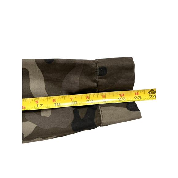 Camo Green‎ Military Jacket Women Medium Army Lightweight Utility Cotton Grunge - Picture 14 of 14